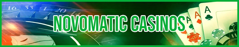 Novomatic Casinos banner